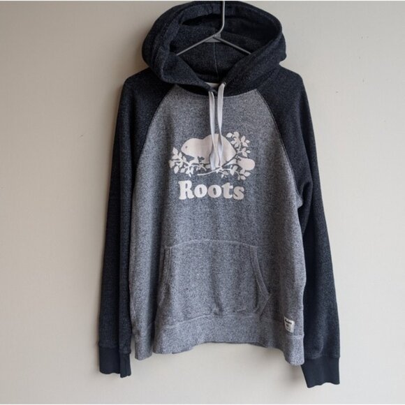 Roots Sweaters - Roots Classic 2 Tone Salt & Pepper Hoodie Sweater